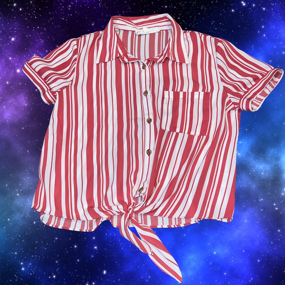 Juniors Button Down Top Small